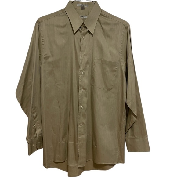 Geoffrey Beene Button Down Long Sleeve Dress Shirt Size Large - Picture 1 of 4